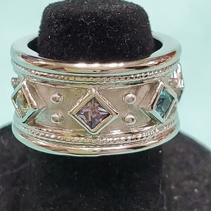 Silver Gemstone Ring